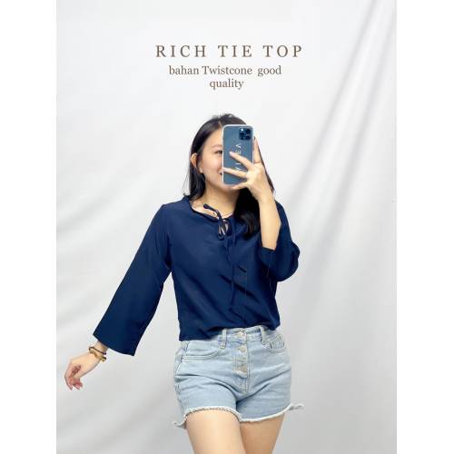 Rich Tie Top Navy