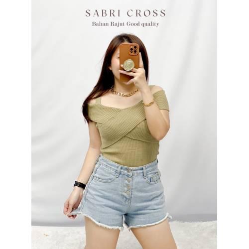 Sabri Cross Rajut Creme