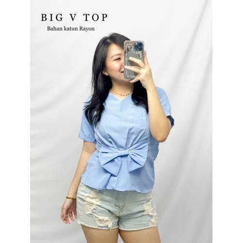 Big V top Blue