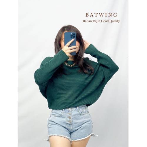 Batwing Rajut Green