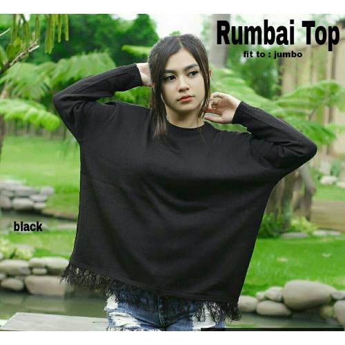 Rumbai top black