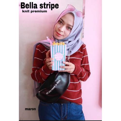 Bella stripe marun