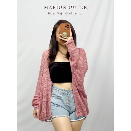 Marion Outer Rajut Dusty Pink