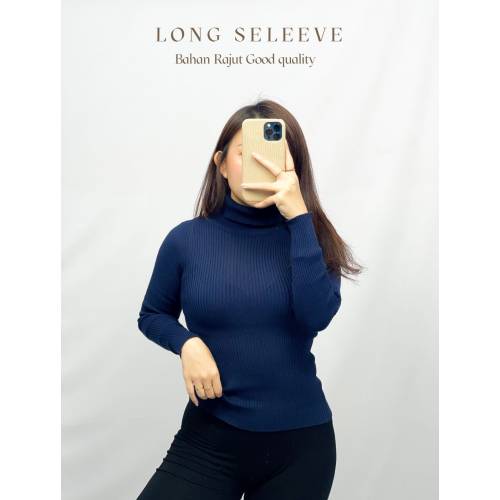 Long Seleeve Rajut Navy