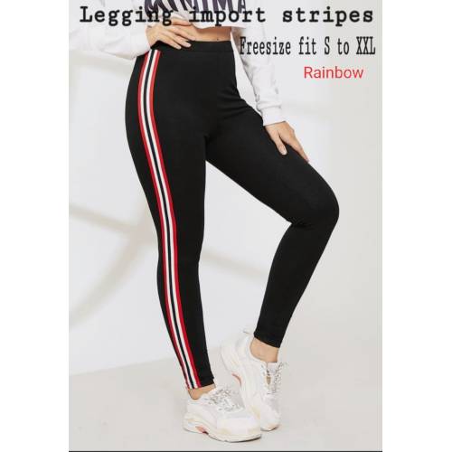 Legging import Rainbow red
