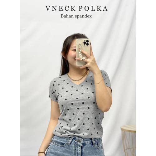 Vneck Polka Misty