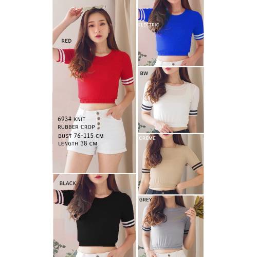 693 Knit Rubber Crop