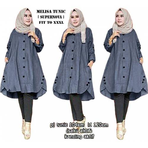 Tunik melisa grey