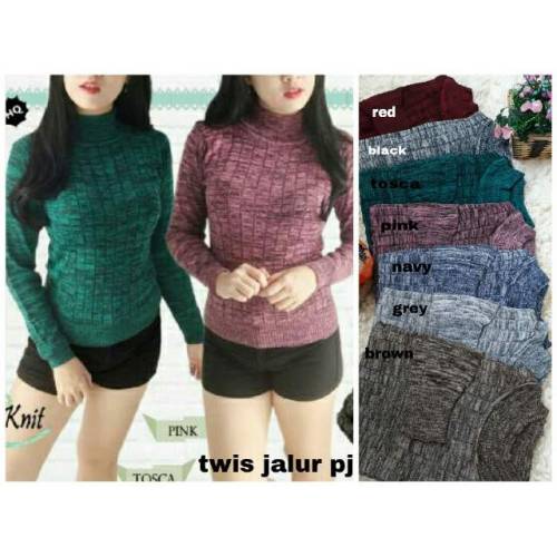 Knit twis jalur pj