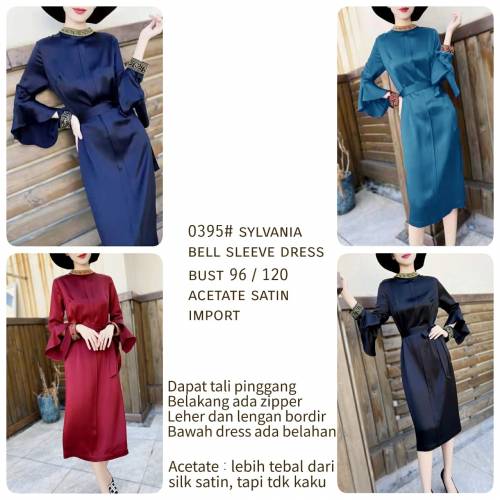 CNY Sylvania Bell Sleeve Dress