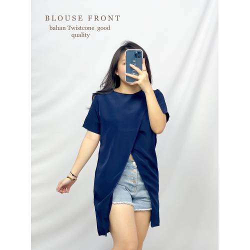 Blouse Front Navy