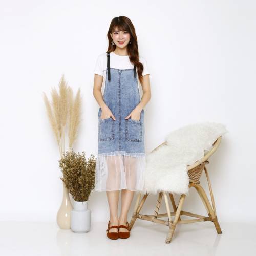 Overall Dela Rosa jeans  snow Tile