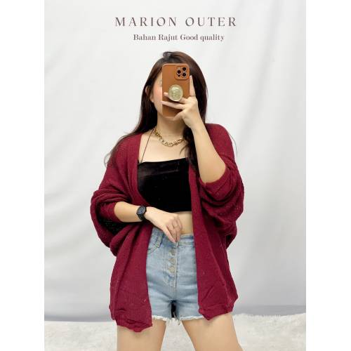 Marion Outer Rajut Maroon