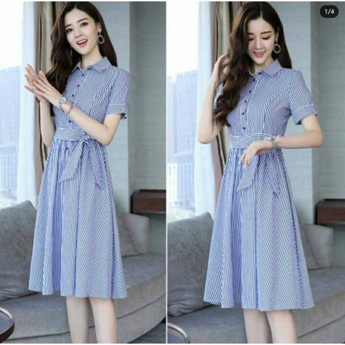 Dress sevy  sripe 362