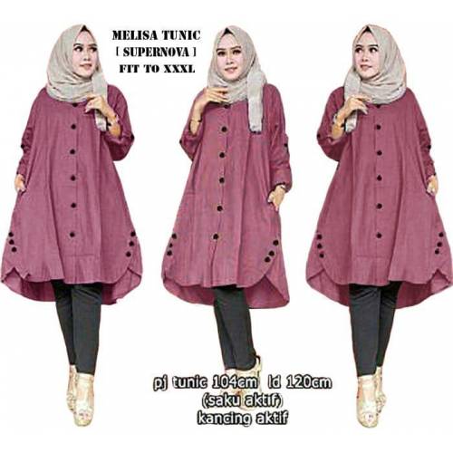 Tunik  melisa maroon 