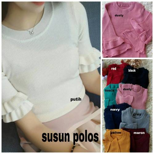 Knit susun polos