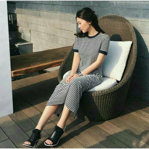 dress long stripe