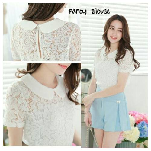 fancy blouse white