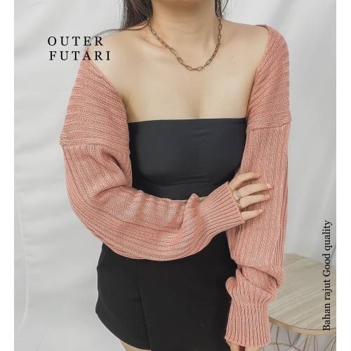 Outer Futari Rajut Pink