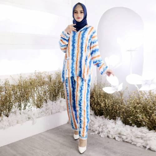 Piyama Fizah xxl PP Biru