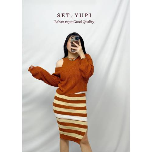 Set Yupi Rajut Stripe Batta