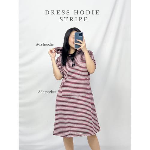 Dress Hodie Stripe Red