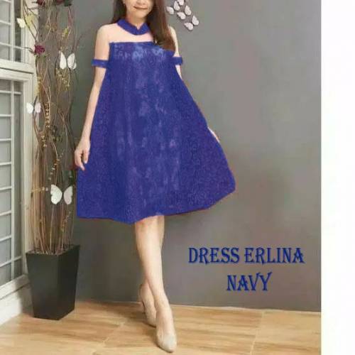 DRESS ERLINA NAVY