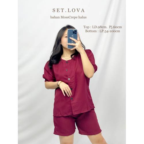 Set Lova Maroon