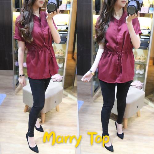 Marry Top Maroon