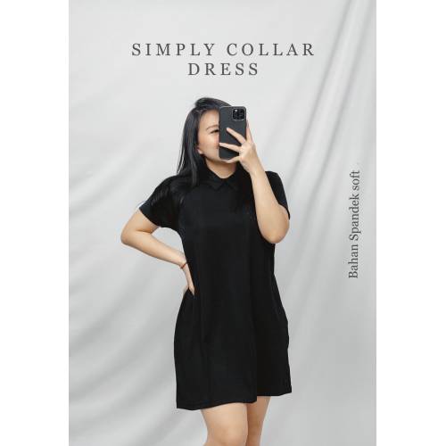 Simply Collar Dress Black