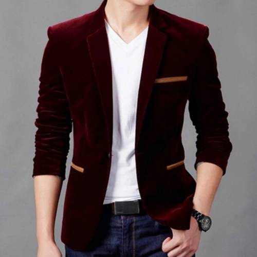 JAS BLAZER WILLY MAROON..