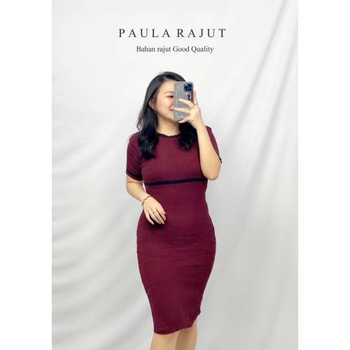 Paula Rajut Maroon