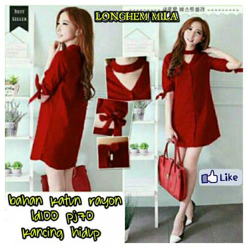 long hem mila red