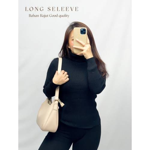 Long Seleeve Rajut Black