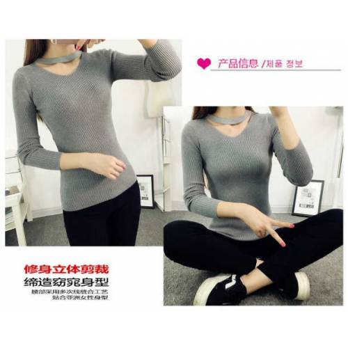 Top choker knit abu