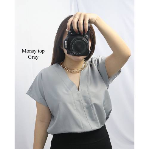 Monsy Top Gray 