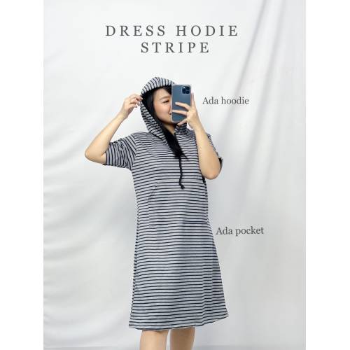 Dress Hodie Stripe Navy