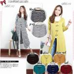 cardi long button