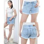 Hot pant rumbai soft blue