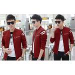 jaket calvin maroon